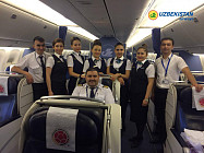 «Узбекистон хаво йуллари» перевезла колумбийских футболистов