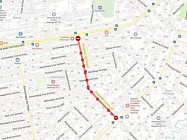 В Ташкенте на месяц закроют для движения транспорта улицу Саёхат