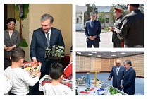 Шавкат Мирзиёев Сурхондарёда қатор объектларни кўздан кечирди