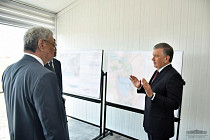 Мирзиеев ознакомился с проводимой работой по созданию малых водоемов в дельте Амударьи