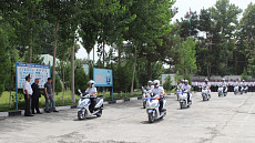 ППС столицы Таджикистана получила 20 скутеров узбекского производства