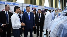 Выставка продукции текстильной промышленности «Южный Казахстан-Узбекистан» проходит в Шымкенте