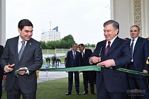 Ўзбекистон ва Туркманистон раҳбарлари Тошкентда “Ашхабод” сайилгоҳини очдилар