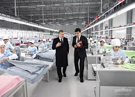 Текстильное предприятие в Намангане перейдет на кластерную систему и расширит экспорт втрое