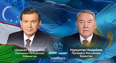Мирзиёев ва Назарбоев иккитомонлама ҳамкорлик истиқболларини муҳокама қилдилар  